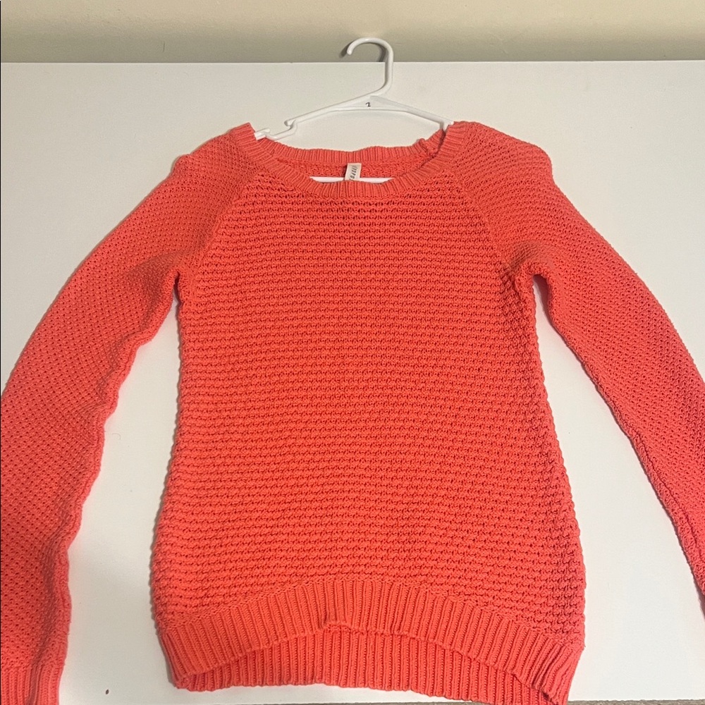 Aeropostale Coral Crew Neck Sweater